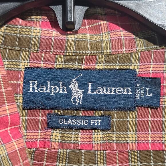 Ralph Lauren Classic Fit Tartan Plaid Button Shirt - Picture 4 of 4
